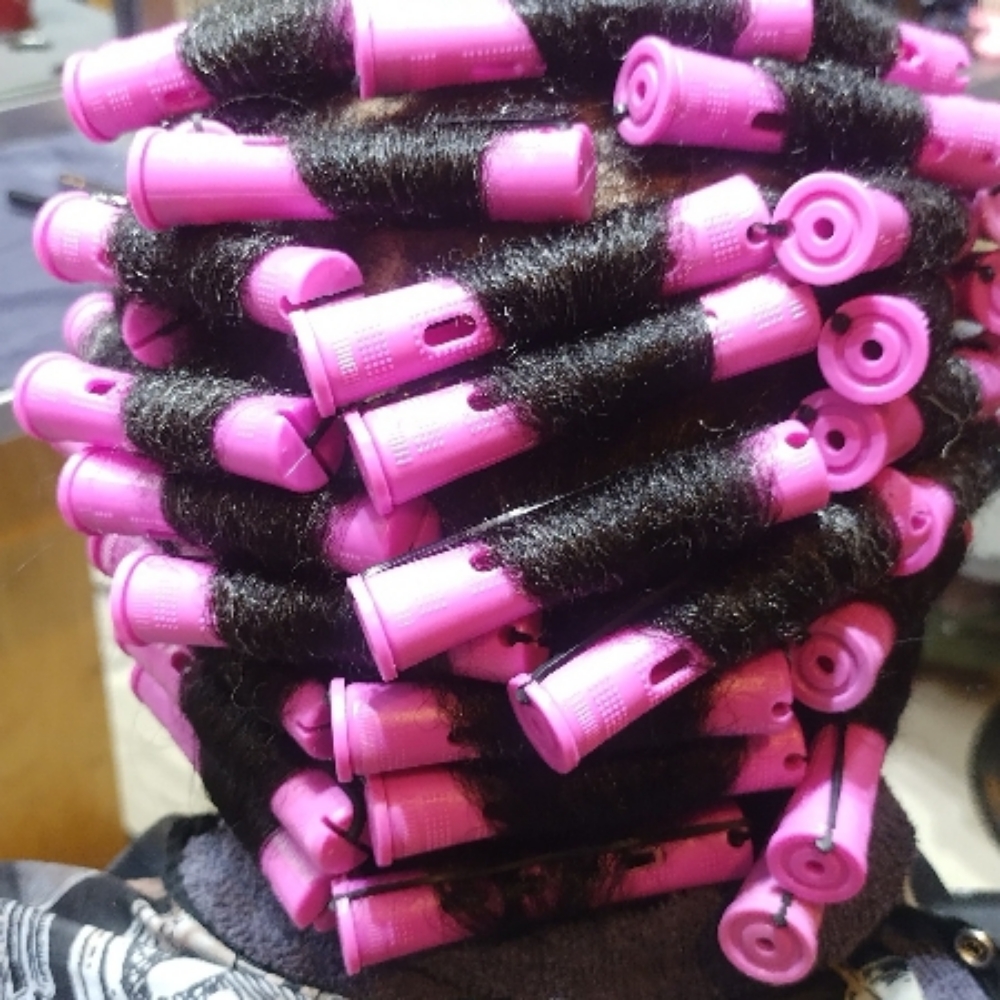 Perm Rod Roller Set at Elegant Disclosure Hair Studio in Blaine, MN