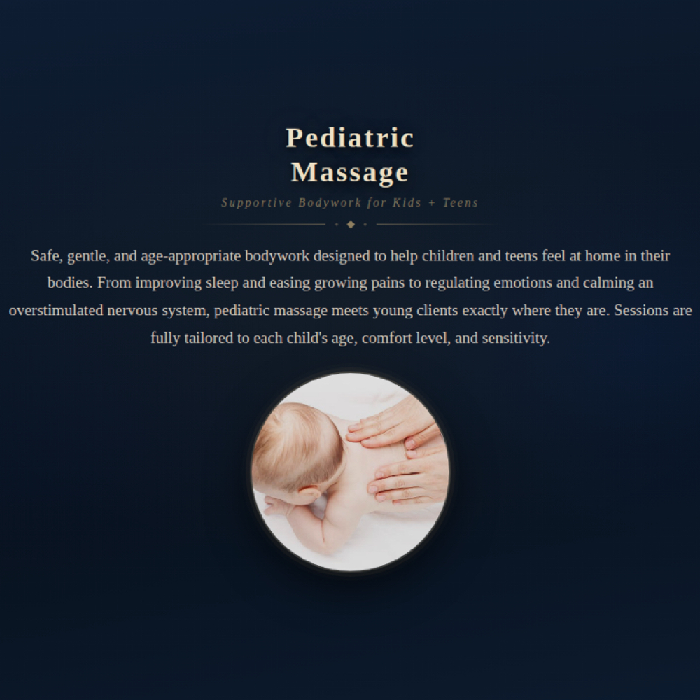 Pediatric Massage at Advanced Therapeutic Healing in Fort Myers, FL
