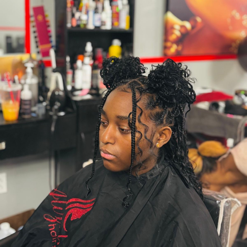 Braids hairstyle at Alizah’s Hair Salon in Indianapolis, IN