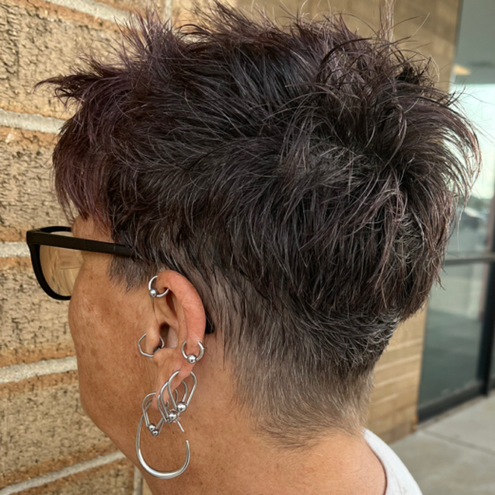 Short Haircut at Moon water studio in Greenwood, IN