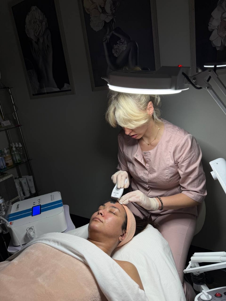 Deep pore cleansing at VONA Skincare in Charlotte, NC
