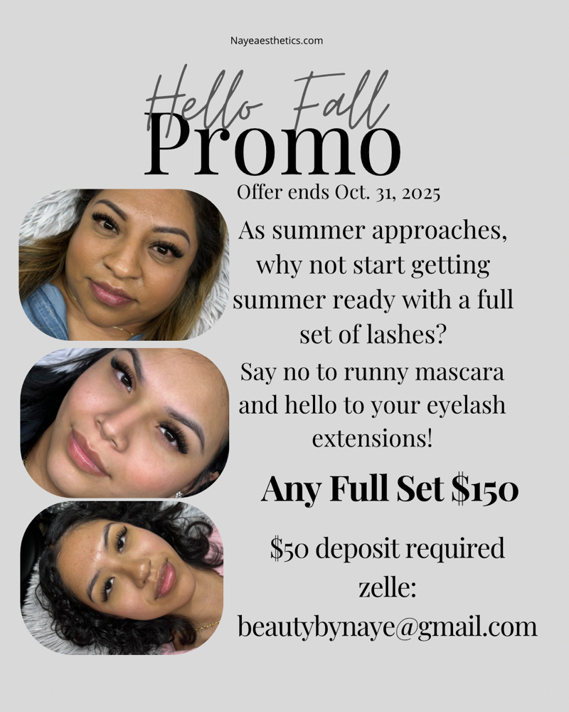 Hello Fall Promo| Any Full Set $150
