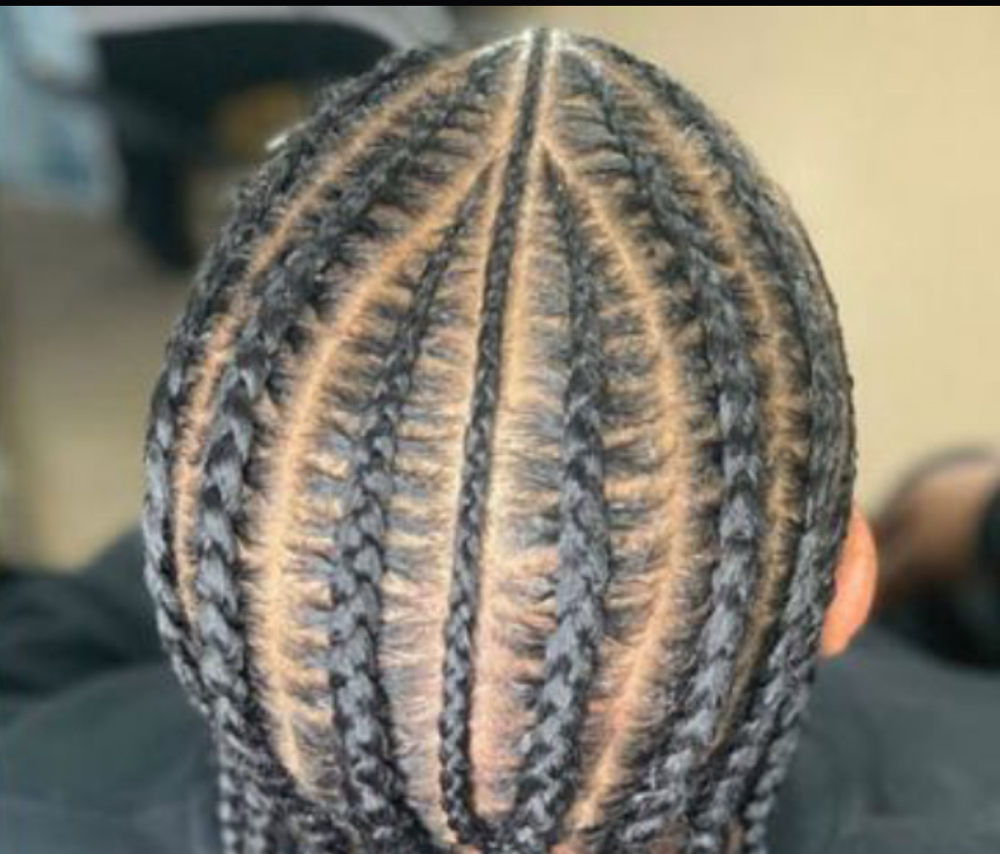 Half Head Cornrows NO DESIGN