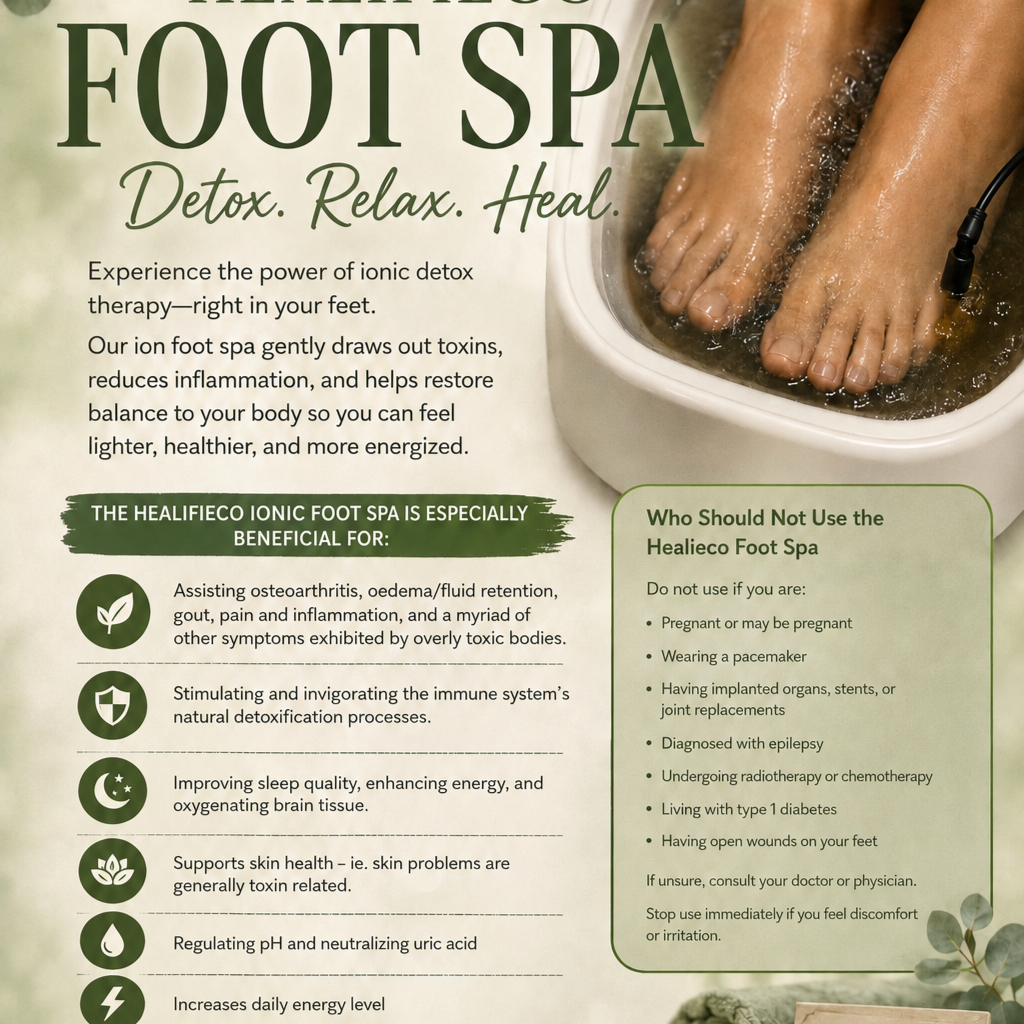 Ionic foot detox at The Nail Room-Total Nail Care in Hartford, WI