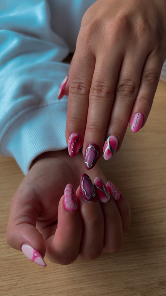 Builder Gel Manicure Advanced Art at Ally_jackins_nails in Chesterfield, MI