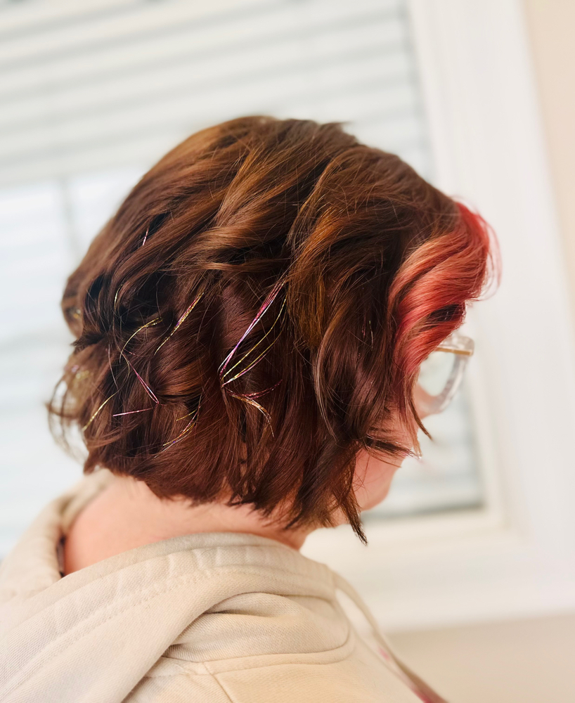 Tinsel at Hair by Sam G in Loudon, NH