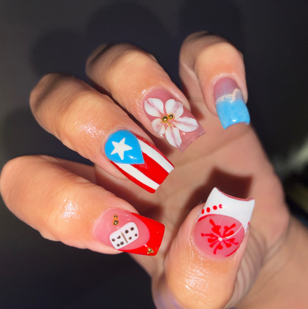 Acrylic Full set at Raena Luxe Salon in Lancaster, PA