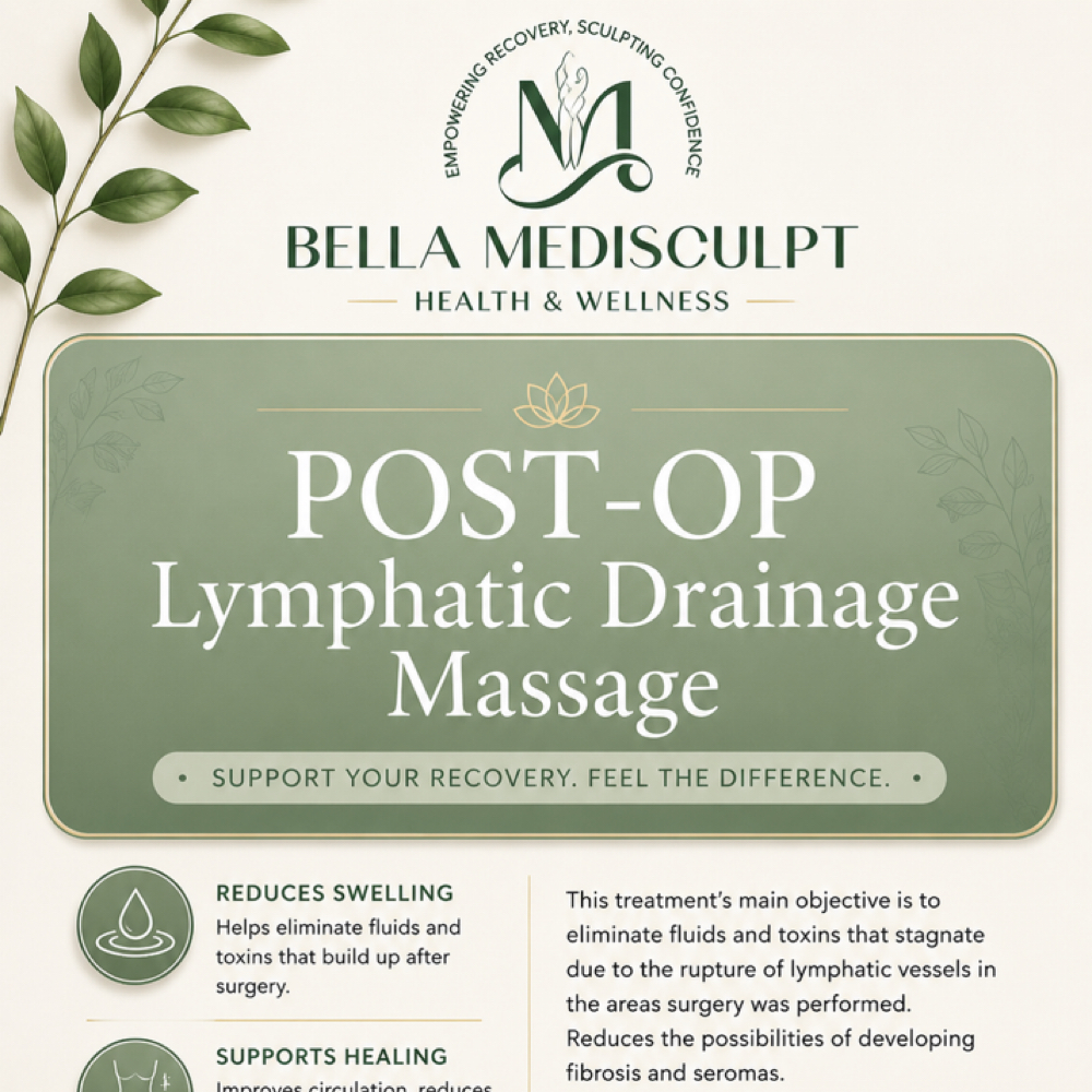 Single POST-OP LYMPHATIC DRAINAGE at Bella Medisculpt Health & Wellness in Tempe, AZ