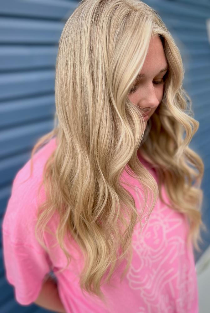 Halo Blonding / Half Highlight