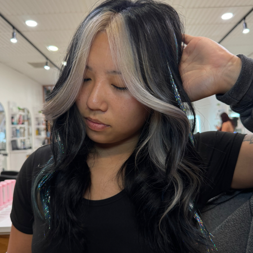 Custom creative color (DM PRICING) at Único Hair Studio in Fullerton, CA