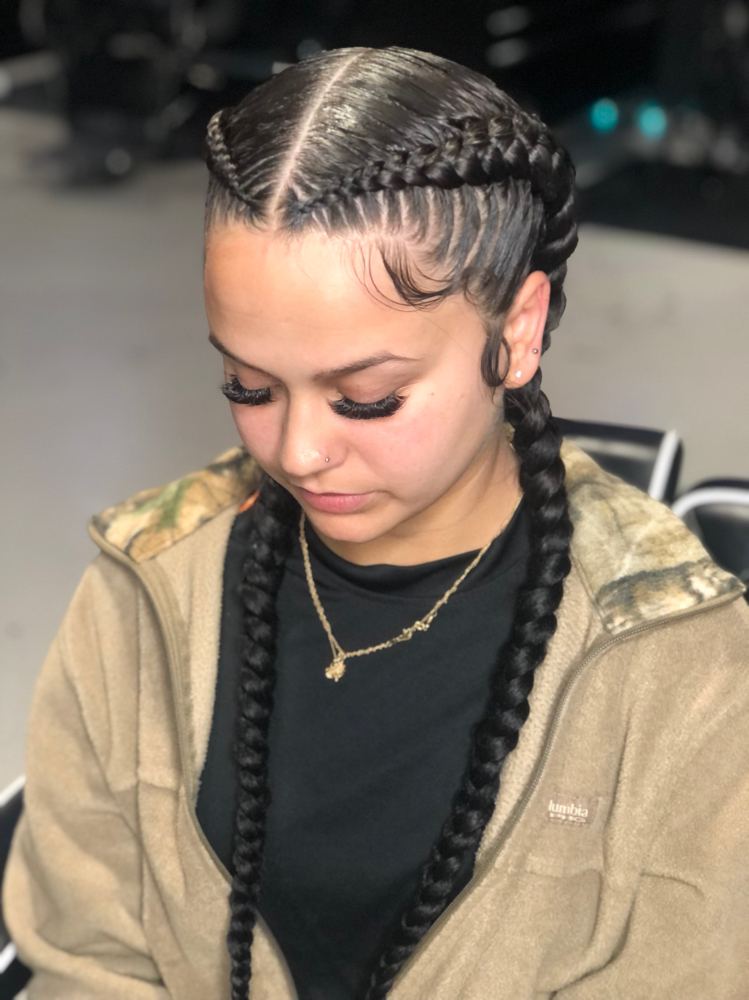 2 Feed in braids