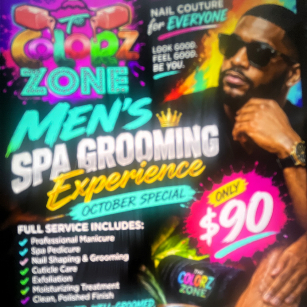 Men’s Spa Grooming Experience at The Colorz Zone in Temple, TX