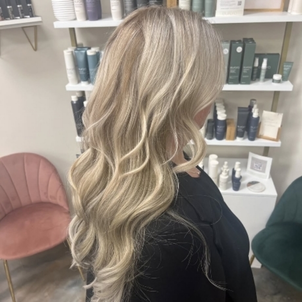 Full Balayage/Gloss & Haircut at Salon Blume in Cornelius, NC