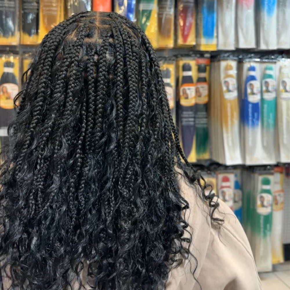 Knotless Braid Bob at Mama Bear Beauty Hair Care in Abilene, TX