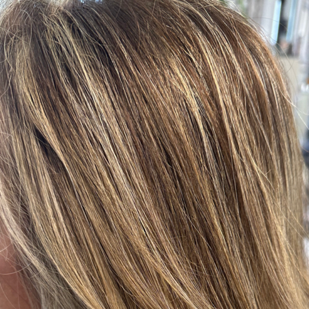 Partial highlights and haircut at Salon Jul's in Marble Falls, TX