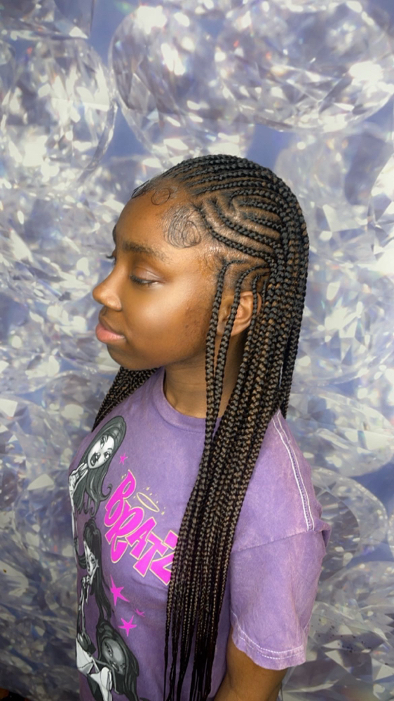 Feed In Braids W/ Knotless Braids