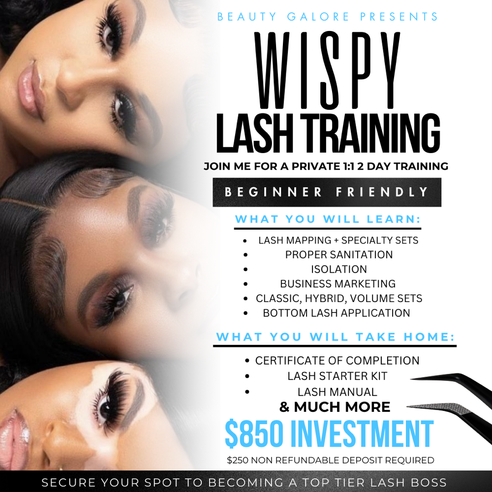 Wispy Lash Training Class: 2 Day at Beauty Galore By Lee in New York, NY