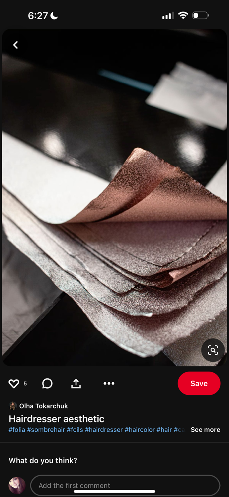 Foils/gloss/cut