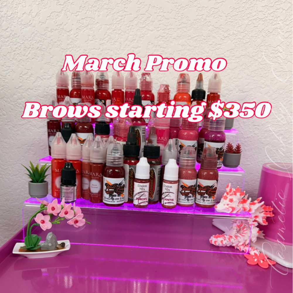 March Promo Brows at Cosmetic Ink El Paso in El Paso, TX