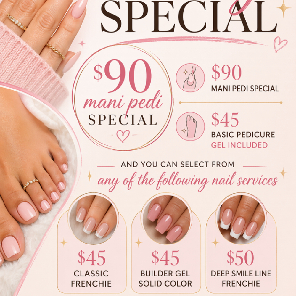 $45 Pedi Special (FRIDAYS ONLY!) at Victoria's Nail Room in Seguin, TX