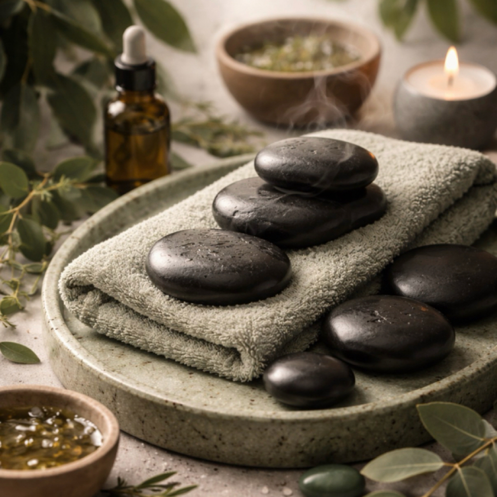 Hot Stone Massage at ~ WILLOW & ROOT ~ Massage and Bodywork in Fenton, MI