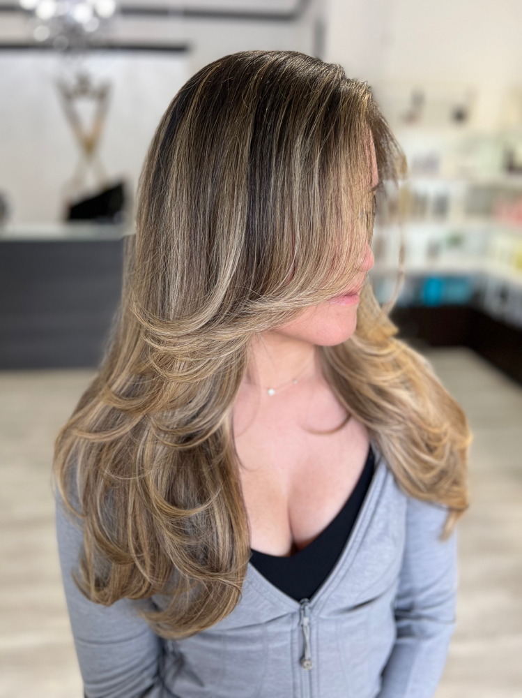 Long Haircut W/Blowout