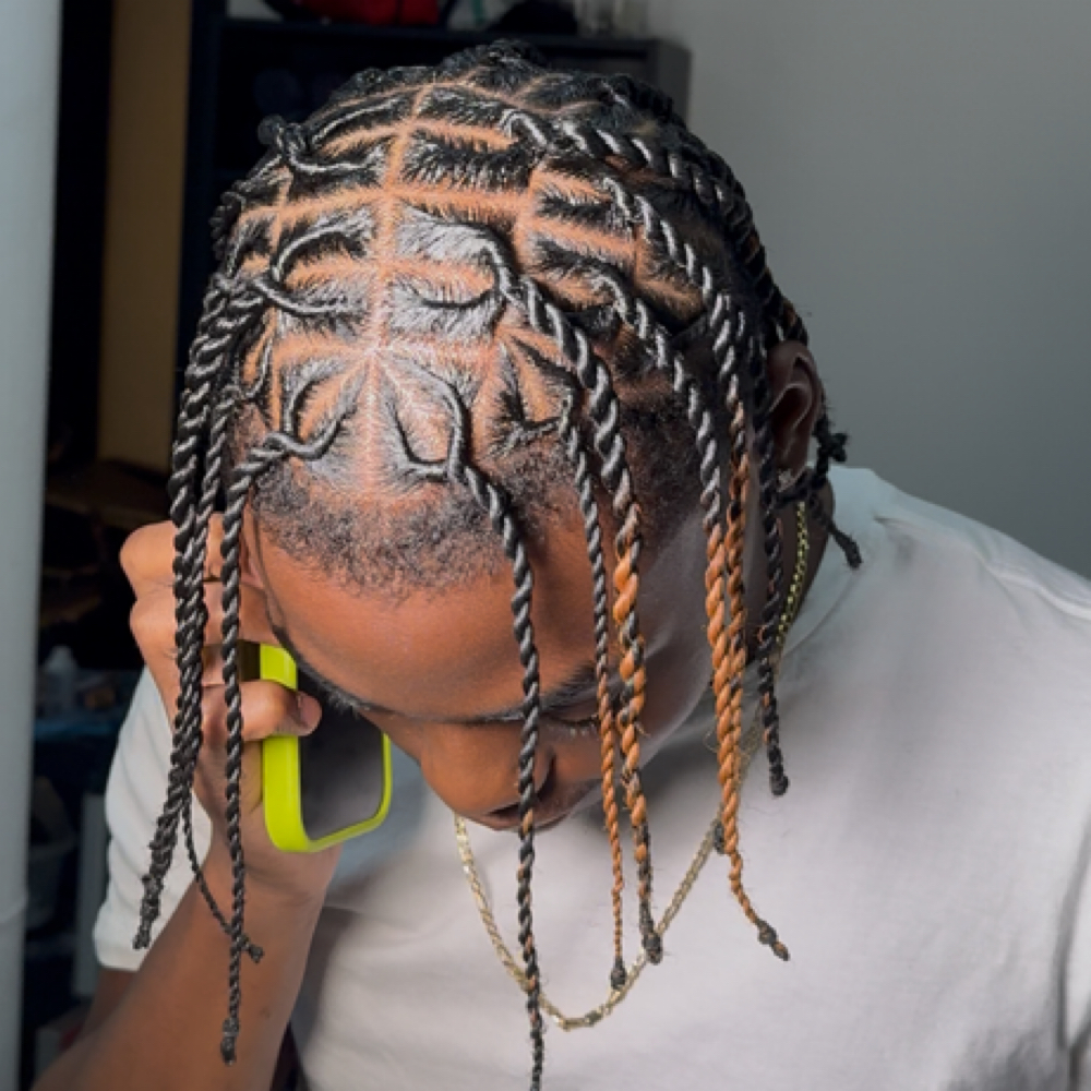 men’s two stand twist at braidsbyderri in atlanta, GA