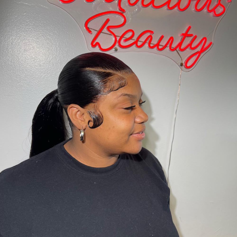 Frontal Ponytail at Bodacious beauty salon in Winston Salem, NC