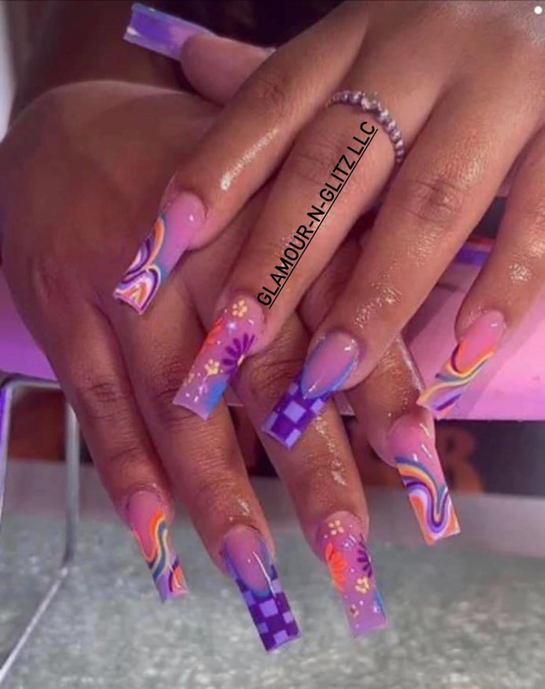 Acrylic Full Set Long XL
