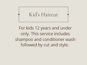 Kid's Haircut