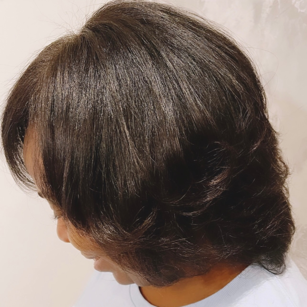Natural Hair Shampoo and Blowdry