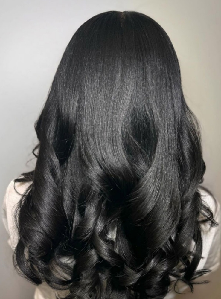 Silk Press/ Blowout at Chop it up in Akron, OH