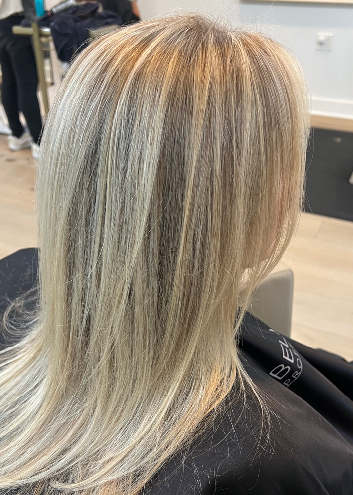 FULL BLONDING +STYLE at MaeOnManeSalon in Alpharetta, GA