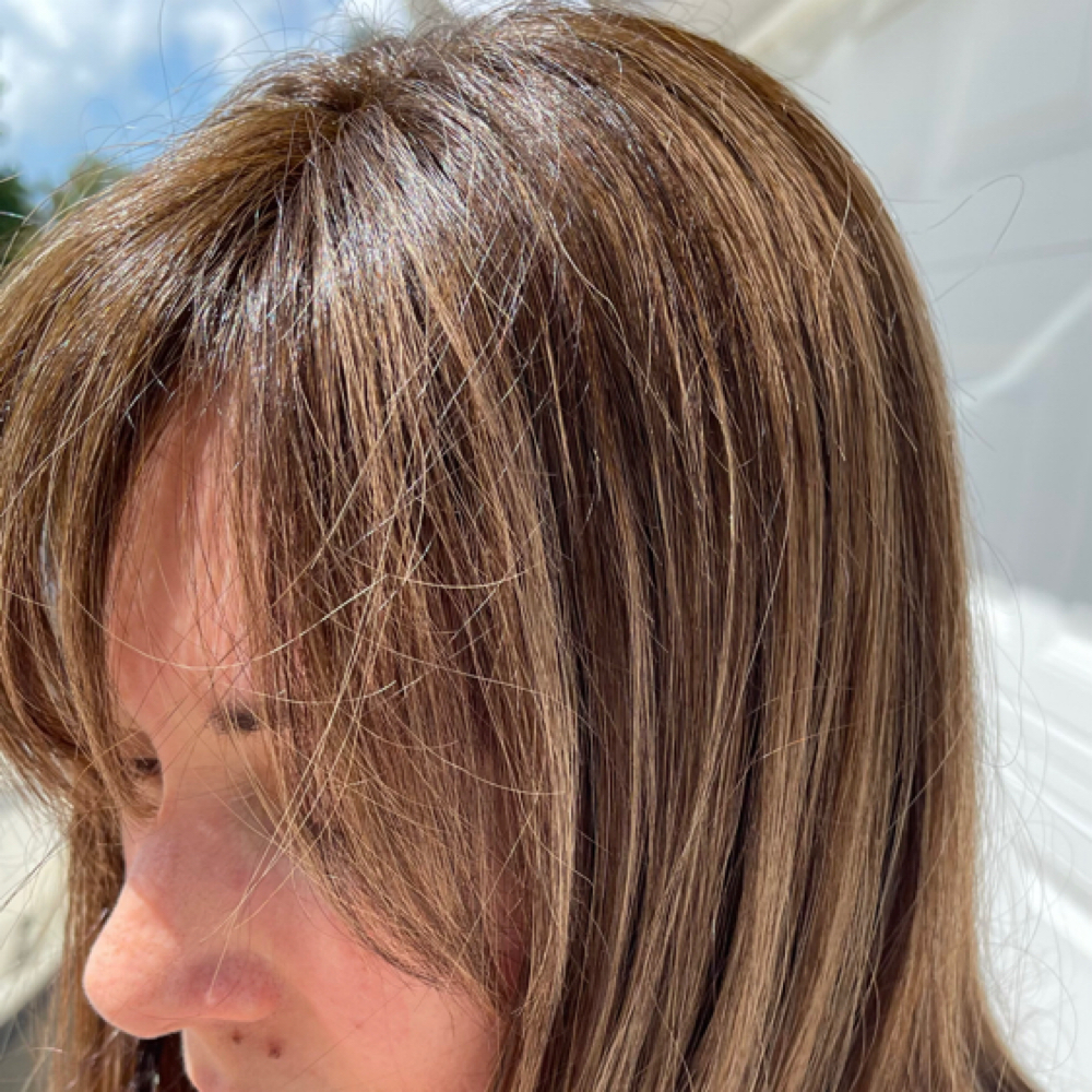 Hair Topper Initial Installation at Rebel and Mane Hair Co. in Naples, FL