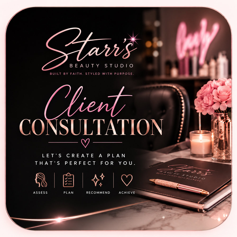 Client Consulation at Starr's Beauty Studio in Town & Country, MO