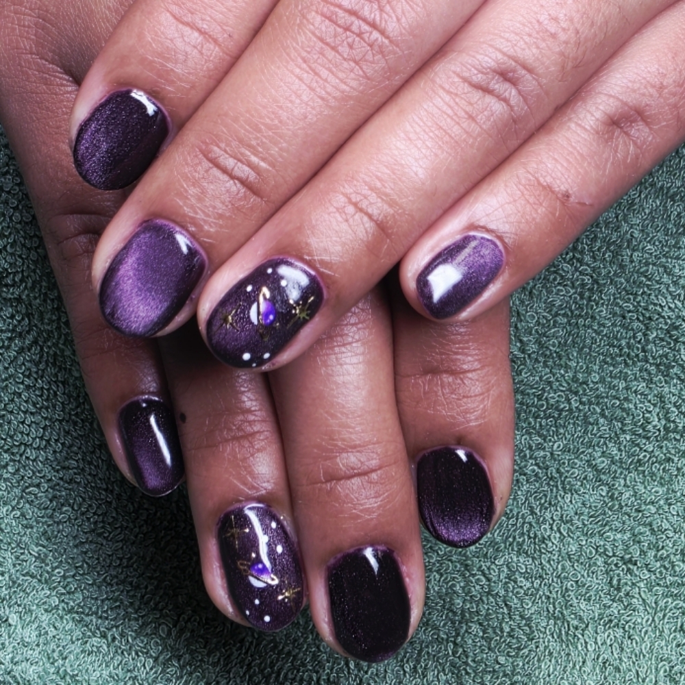 💀Add Cat Eye Polish💀 at Bats&Bubbles Nail Bar in San Antonio, TX