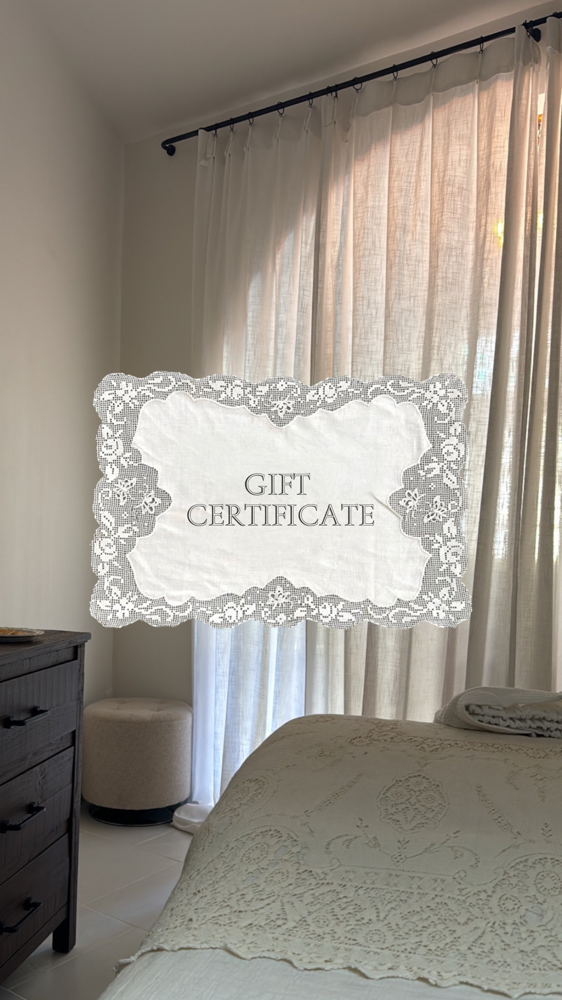 Redeem Gift Certificate