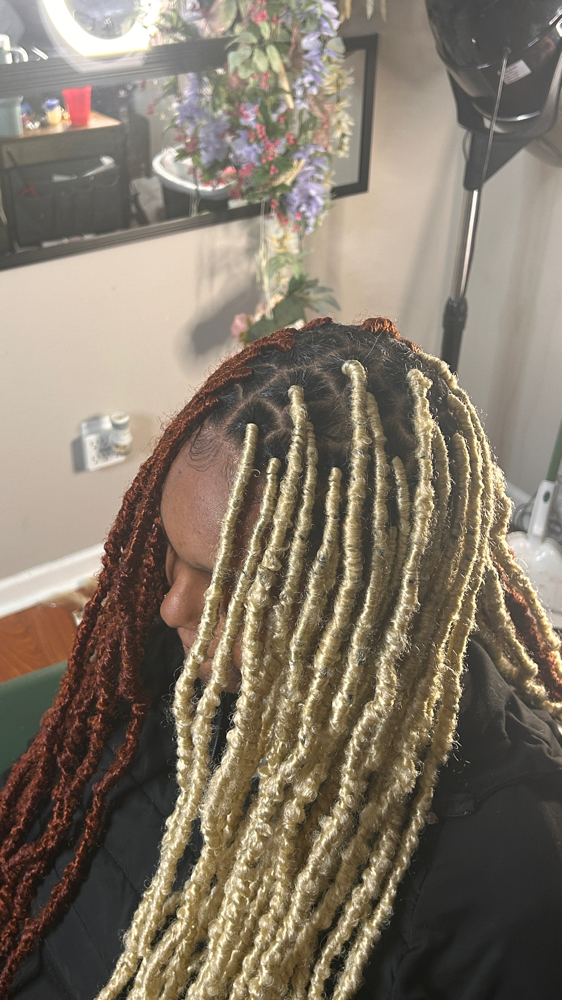 Faux locs at Studio 1225 in Birmingham, AL