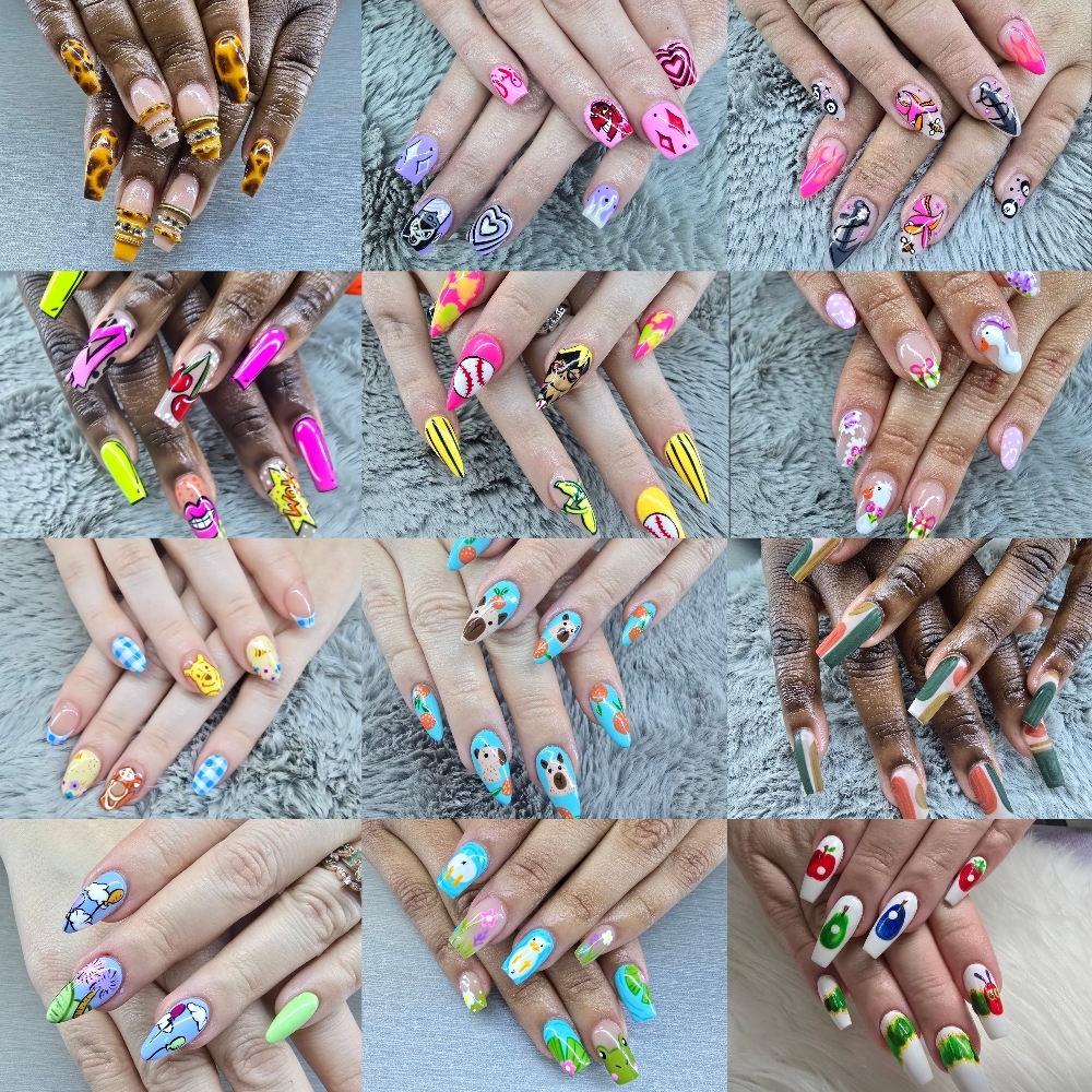 Detailed Nail Art Tier 3 at Nails by Jennah in Aiken, SC