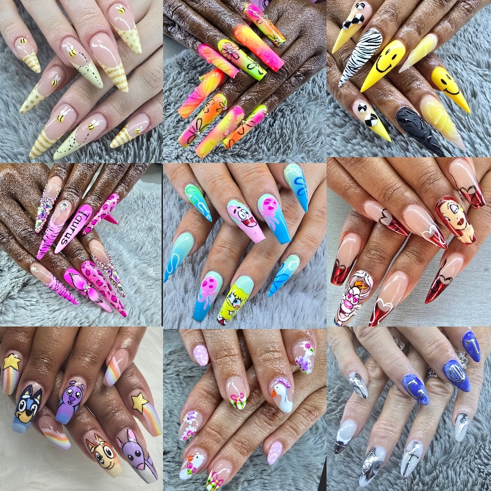 Detailed Nail Art Tier 3 at Nails by Jennah in Aiken, SC