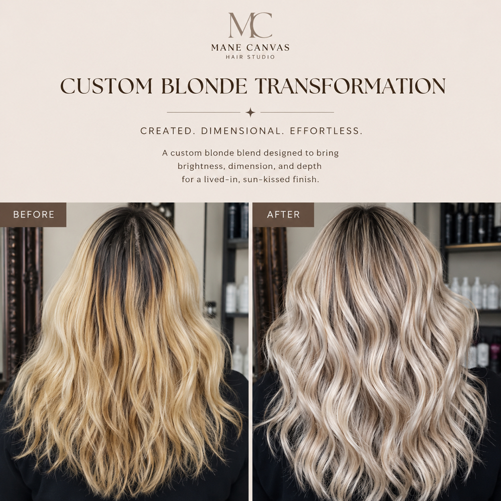 Blonding Services at Mane Canvas Hair Studio in Helotes, TX