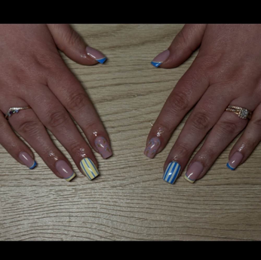 Short Gel-x full set at Simply Leah Nails in Farmington, ME