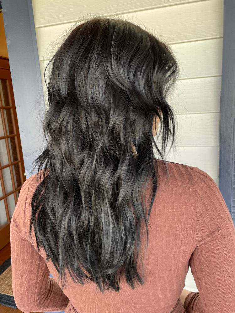 Women Haircut With Blowdry