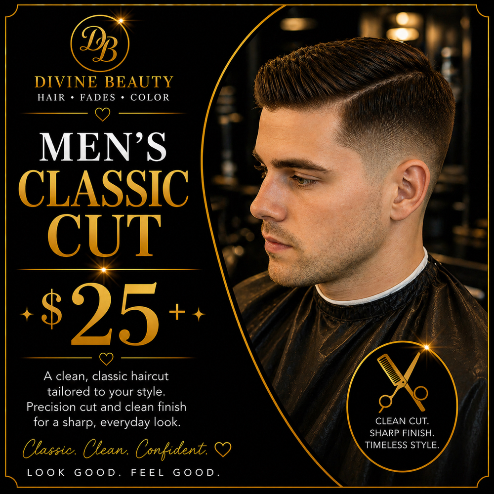 Men’s Classic Cut at Mandy @ Divine Beauty in New Paris, OH