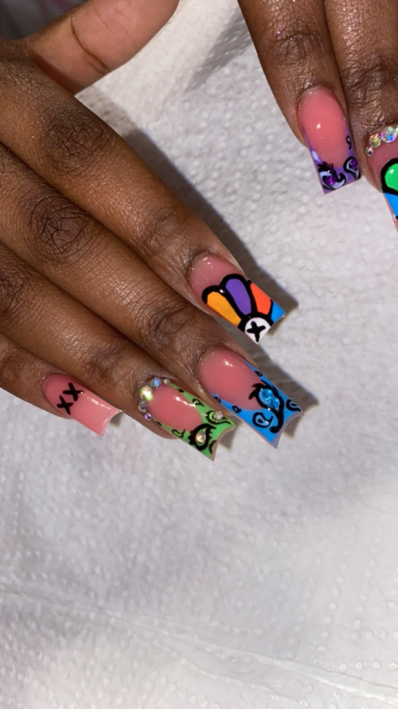 Delxue Med Freestyle 🌸 at Cidity Nails in South bend, IN