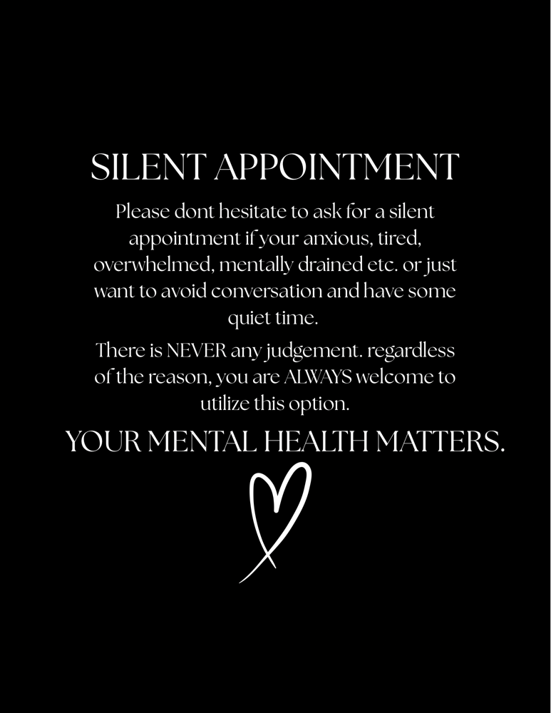 ADD ON ONLY - Silent Appointment