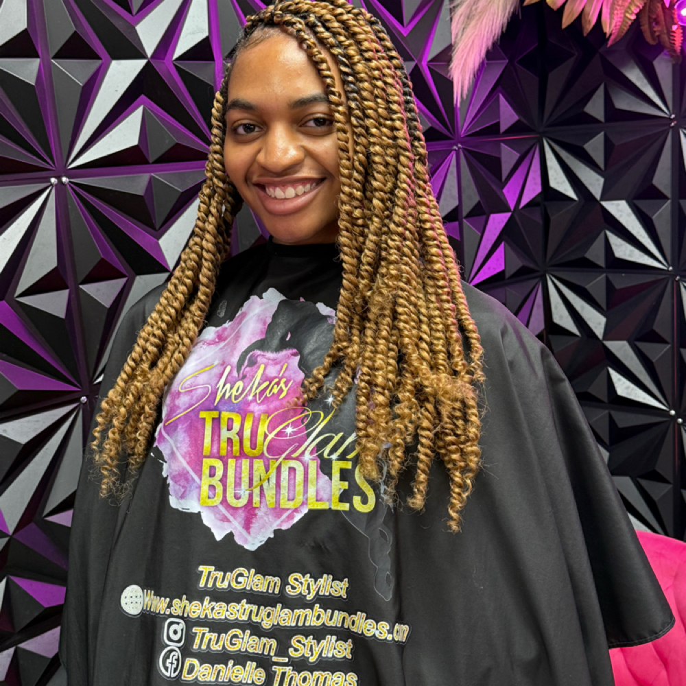 Medium Passion Twist at TruGlam Stylist in Winston Salem, NC