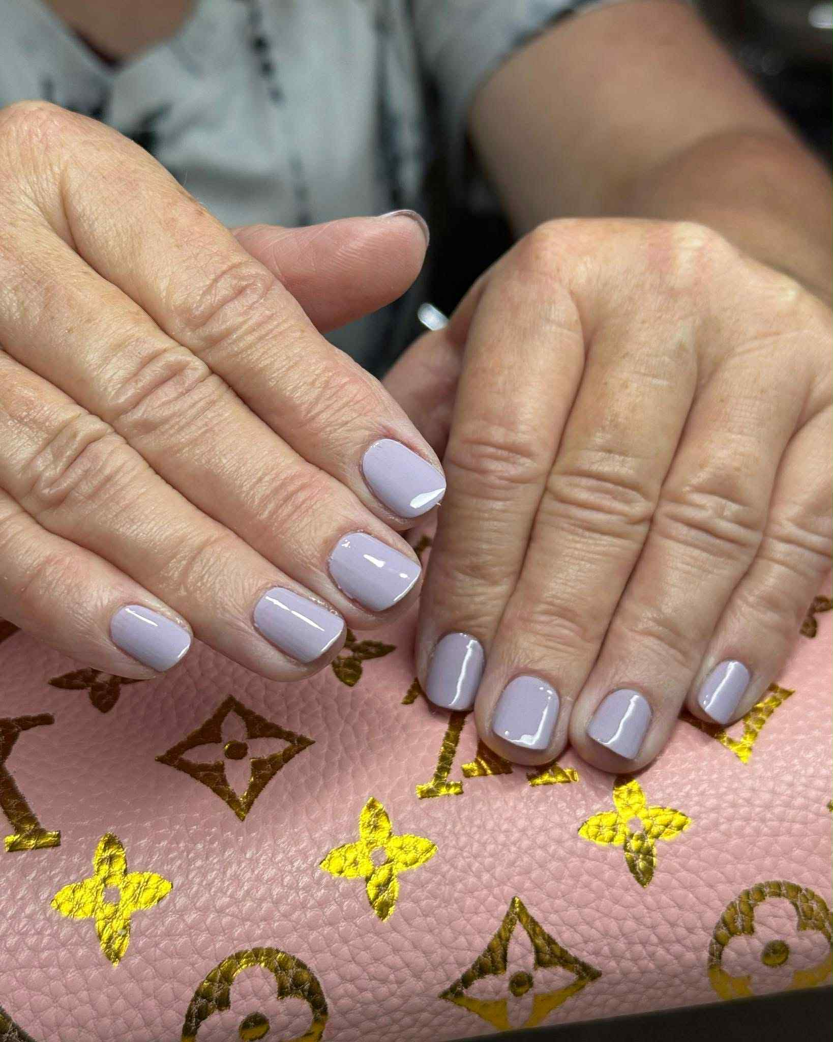 Manicure with regular polish at Lovely Nails Studio in Nacogdoches, TX