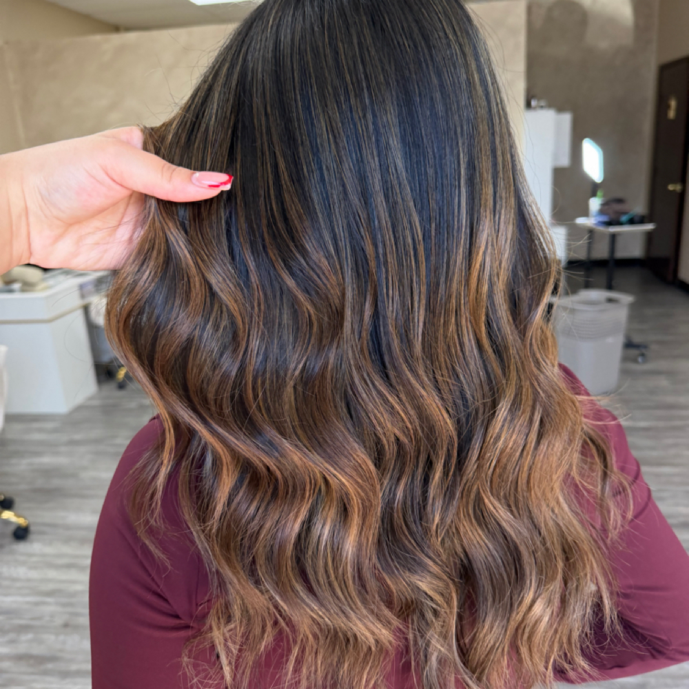 Brunnette Balayage at Itzel’s Hair Studio in Alton, TX