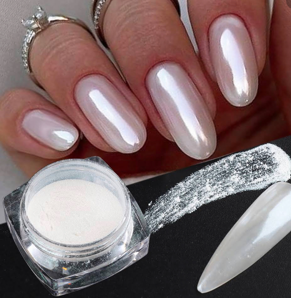 Chrome nail design at Brilliance Hair salon in Glendale, CA